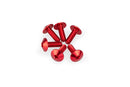 M5 X 15 Screen Screws 11.8 MM Head Red - Pack Of 6