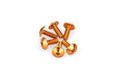 M5 X 15 Screen Screws 11.8 MM Head Orange - Pack Of 6