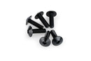 M6 X 20 Screen Screws 13.9 MM Head Black - Pack Of 6
