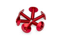M6 X 20 Screen Screws 16.8 MM Head Red - Pack Of 6