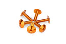 M5 X 20 Screen Screws 13.9 MM Head Orange - Pack Of 6