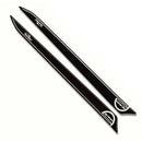 3D Motorcycle Stickers - Passenger Handles Black For Yamaha XMAX 2010>2013