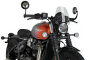 Sport Screen Clear For Triumph Bonneville Bobber/Bobber Black