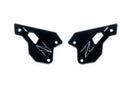 Aluminium Heel Plates Black For Kawasaki Z900/SE 2023>Current