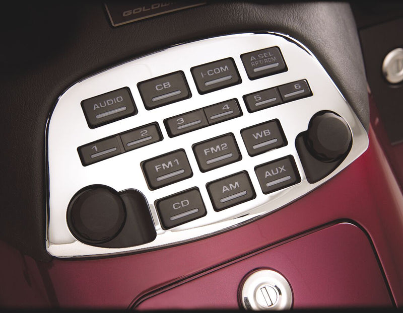 Chrome Radio Panel Accent Chrome For Honda GL 1800 2001-2010