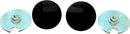 Fairing Mirror Hole Plugs Black / Matte For Harley Davidson FLHRXS 1868 ABS