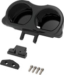 Dual Gauge Mount For Performance Risers Black For Harley Davidson FLD 1690