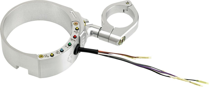 Speedometer Side Mount Anodized / Silver For Harley Davidson FXDB 1584