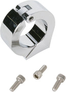 Handlebar Gauge Clamp Chrome- 85.7 MM