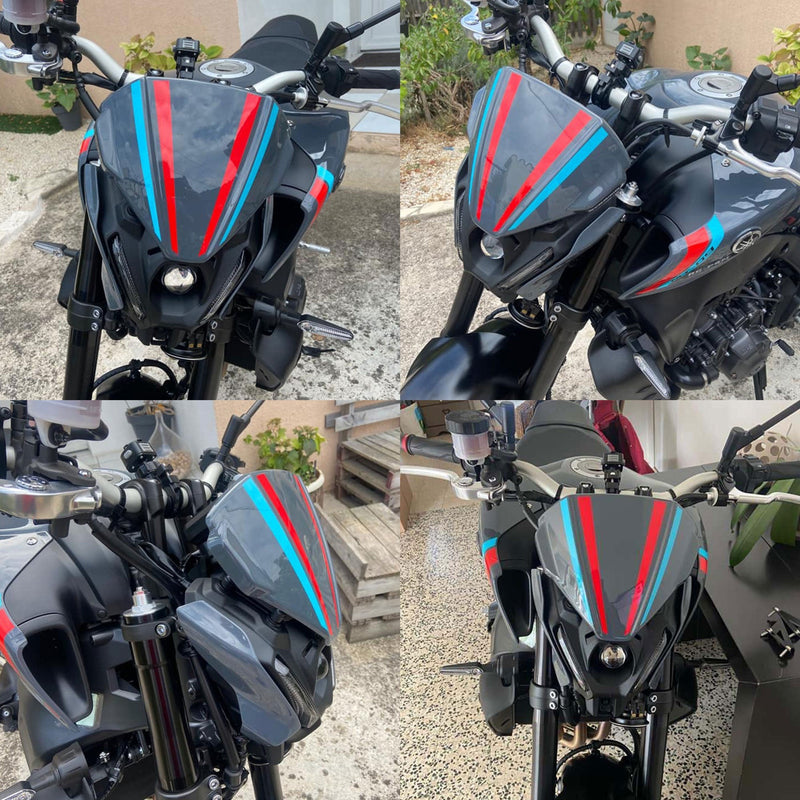 Fly Screen Storm Fluo/Cyan Strom Colours For Yamaha MT-09 2021-2023