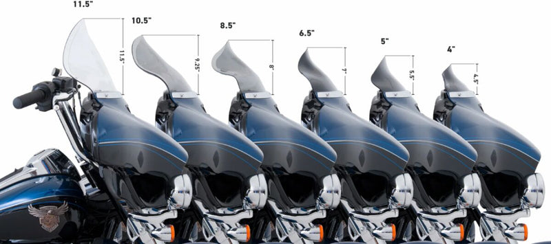 Flare Windshield Black For Harley Davidson FLHT 1340 1998