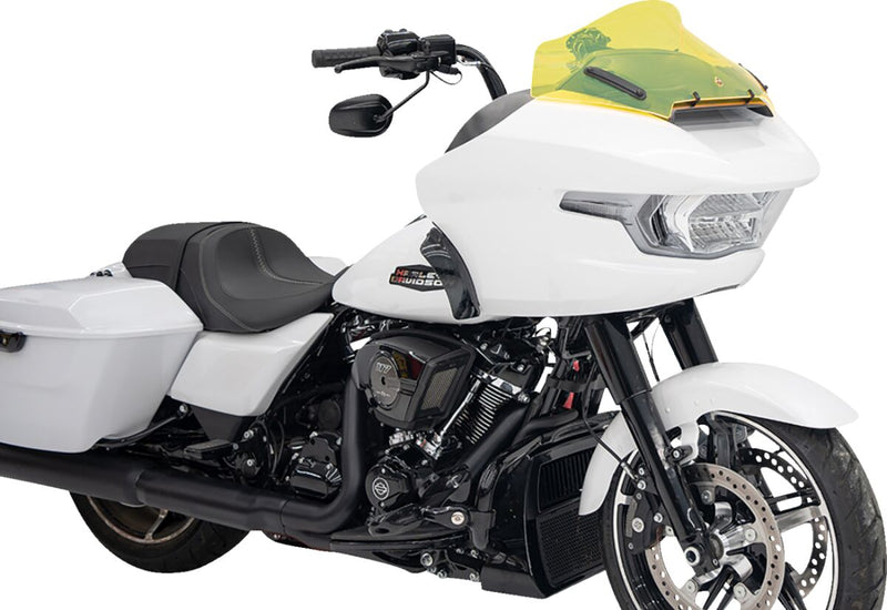 Kolor Flare Ice Windshield Yellow For Harley Davidson FLTRXSE 1977 ABS 2024-2025