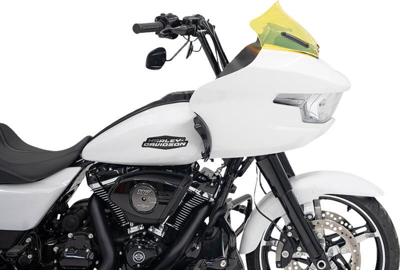 Kolor Flare Ice Windshield Yellow For Harley Davidson FLTRXSE 1977 ABS 2024-2025