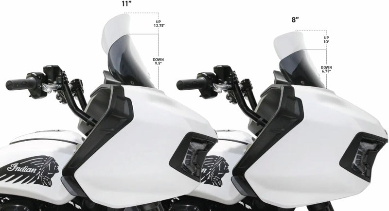 Flare Indian Windshield Dark Smoke For Indian CHIEFTAIN 111 ABS 2014-2025