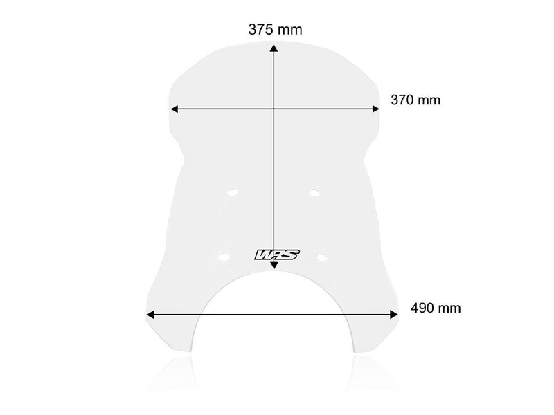 Windscreen Caponord Royal Enfield Clear
