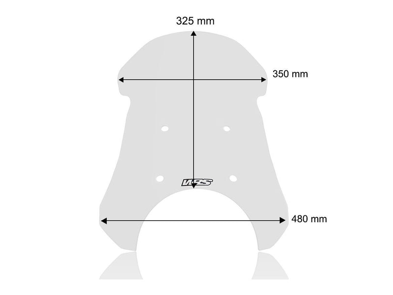 Windscreen Touring Royal Enfield Clear