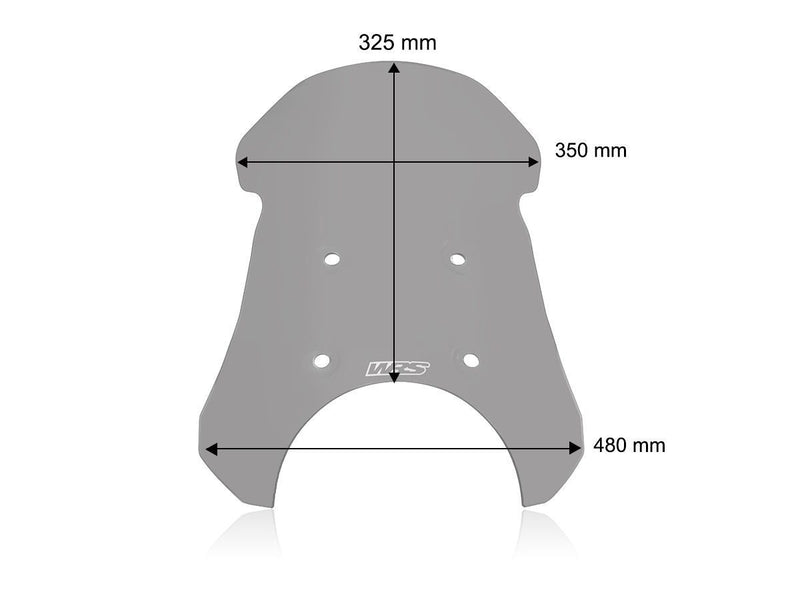 Windscreen Touring Royal Enfield Smoke