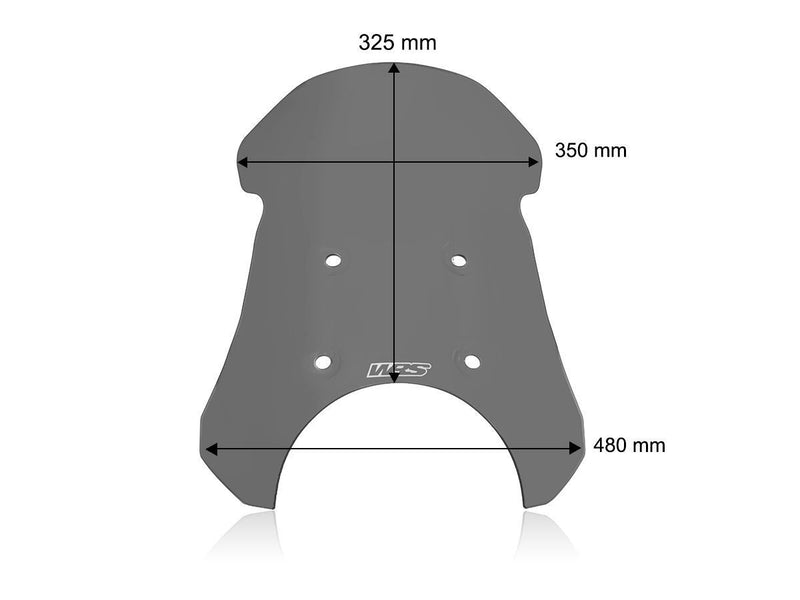 Windscreen Touring Royal Enfield Dark Smoke