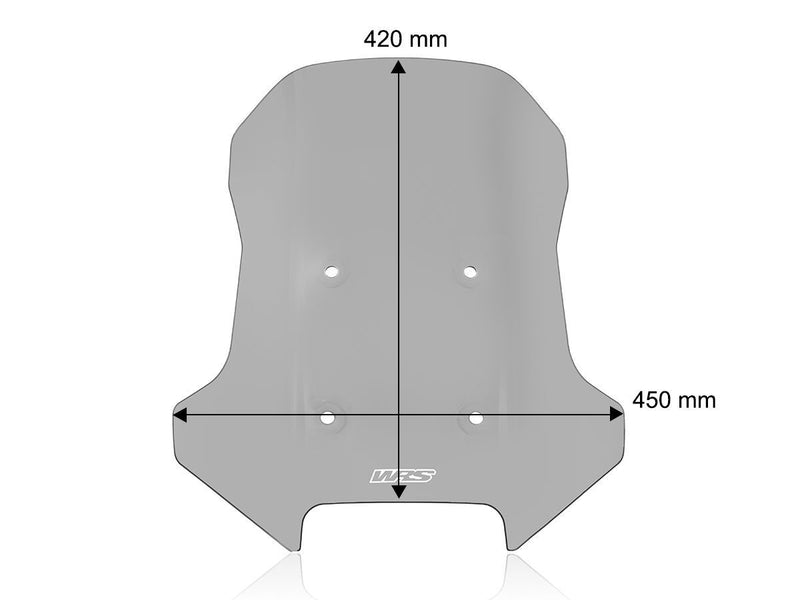 Windscreen Caponord CF Moto Smoke