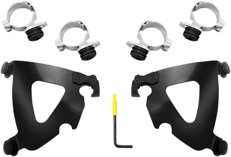 Road Warrior Fairing Trigger-Lock Mounting Kit Black For Indian SCOUT 60 ABS 2016-2024