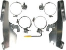 Windshield Trigger-Lock Complete Mount Kit Polished For Honda VTX 1800 C 2002-2007