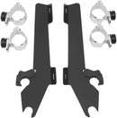 Windshield Trigger-Lock Complete Mount Kit Black For Honda VTX 1300 C 2004-2009