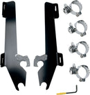 Windshield Trigger-Lock Complete Mount Kit Black For Honda VT 1300 CR 2010-2016
