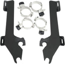 Windshield Trigger-Lock Complete Mount Kit Black For Yamaha XV 1900 C 2008-2017