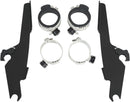Windshield Trigger-Lock Complete Mount Kit Black For Yamaha XVS 1100 A 2000-2007