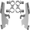 Windshield Trigger-Lock Complete Mount Kit Polished For Honda VT 1300 CS 2010-2014