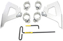 Windshield Trigger-Lock Complete Mount Kit Polished For Victory HAMMER 100 2005-2010