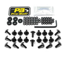 Aluminium Fairing Bolt Kit Black For Kawasaki ZX-6 R 600 2009-2012