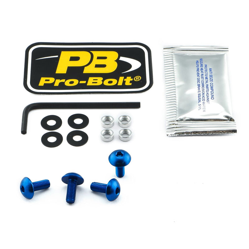 Aluminium Screen Bolt Kit Blue For KTM ADVENTURE 1190 ABS 2013-2016