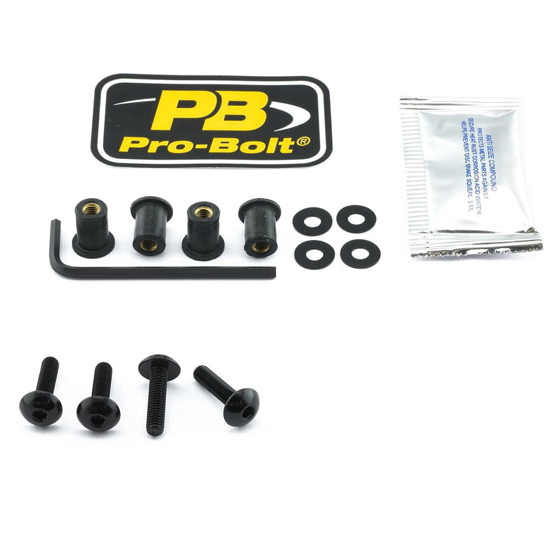 Aluminium Screen Bolt Kit Black For BMW S 1000 XR ABS 2015-2021