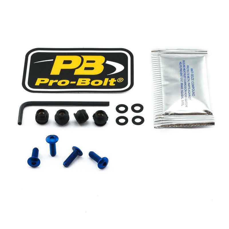 Aluminium Screen Bolt Kit Blue For Aprilia RS4 125 2011-2016