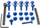 Aluminium Fairing Bolt Kit Blue For BMW S 1000 RR ABS 2019-2024