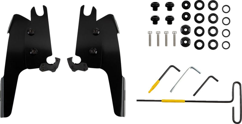 Batwing Fairing Trigger-Lock Mounting Kit Black For Indian CHIEF 111 ABS 2022-2024