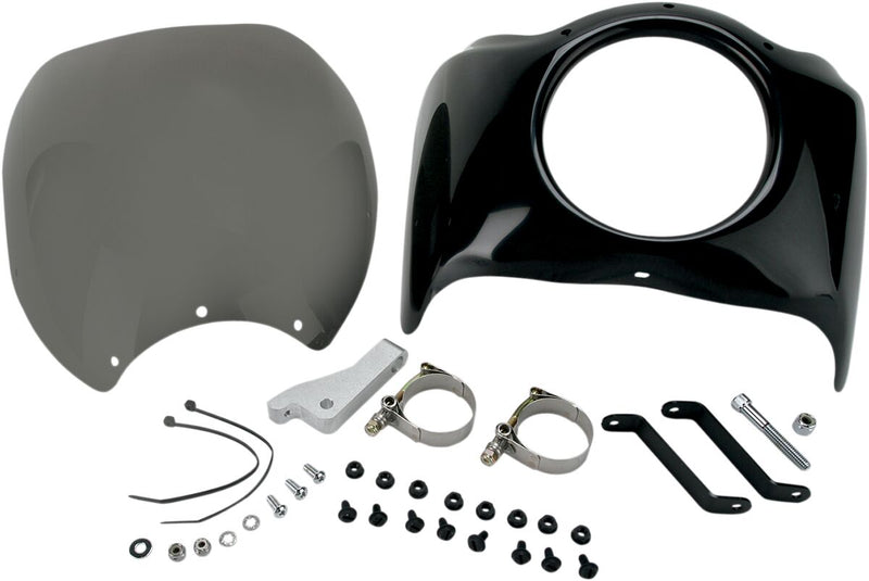 Direct Bolt-On Fairing Black / Smoke For Harley Davidson FLS 1690