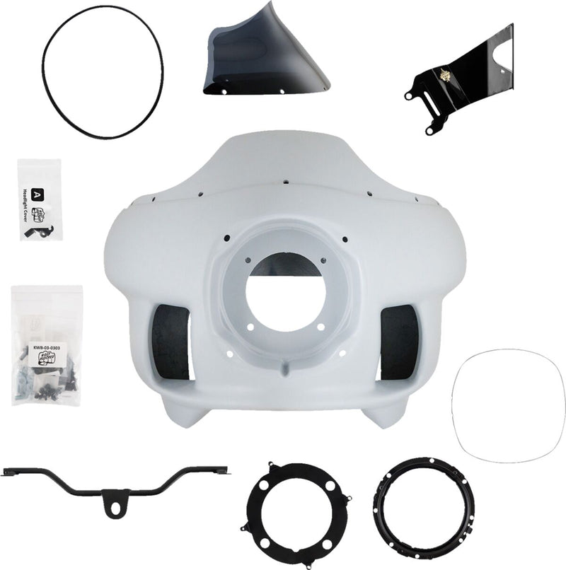 FXRP-Style Fairing Kit Black / Powder-Coated / Primed / White For Harley Davidson FXR 1340 1986-1994