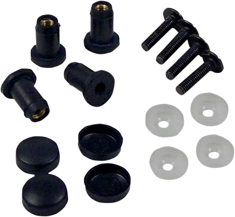 Windshield Well Nut Kit Black