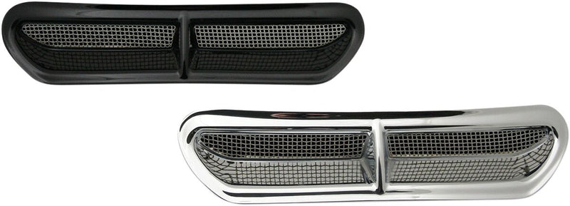 Fairing Vent Cover With Stainless Steel Mesh Black For Harley Davidson FLHT 1750 ABS 2019-2022