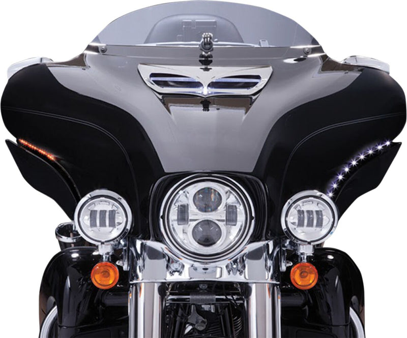 Bat Blades Fairing Trim Black For Harley Davidson FLH 1868 ABS 2021