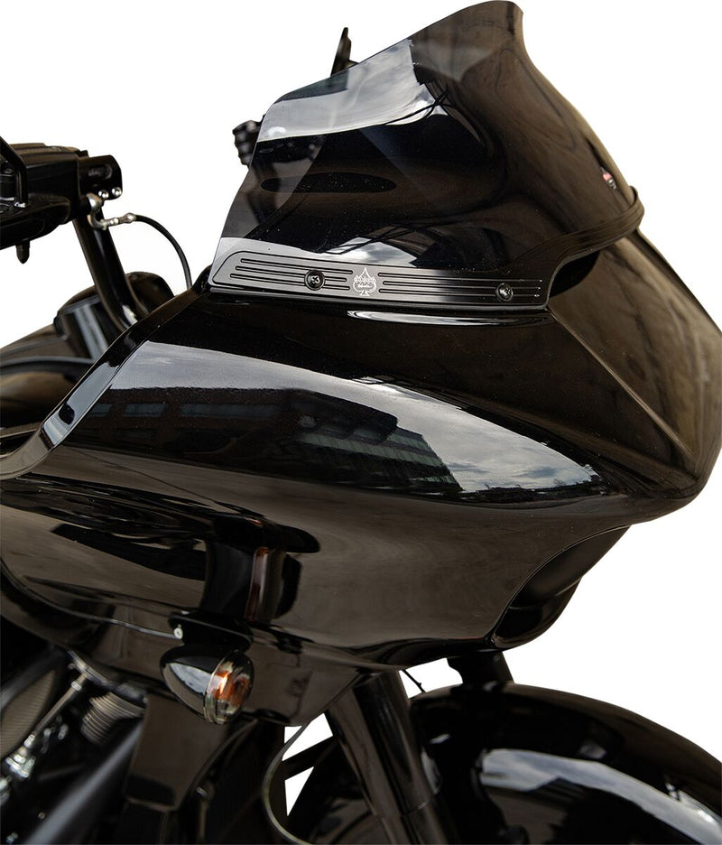 Flare Series Windshield Trim Black For Harley Davidson FLTRK 1868 ABS 2020-2024