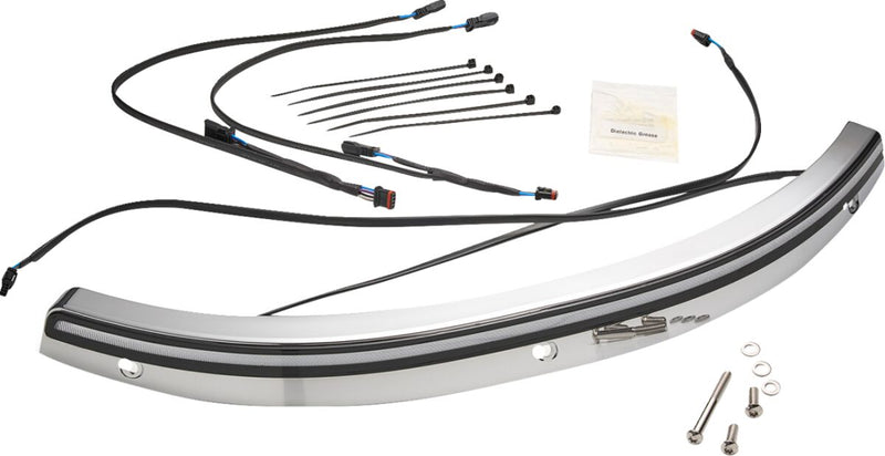 Solaire LED Windshield Trim Chrome For Harley Davidson FLH 1868 ABS 2021