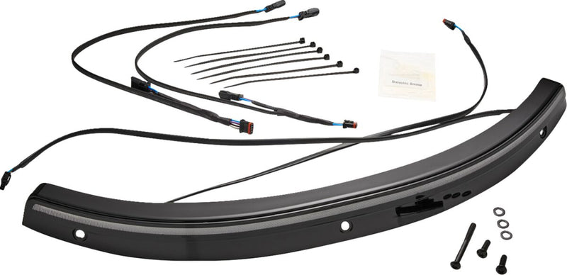 Solaire LED Windshield Trim Black For Harley Davidson FLH 1868 ABS 2021