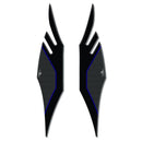 3D Motorcycle Stickers - Bodywork Protection Black For Kymco Xciting 400i S 2019-20