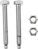 Rear Axle Adjuster Bolts Chrome / Silver For Harley Davidson FLST 1450 2006