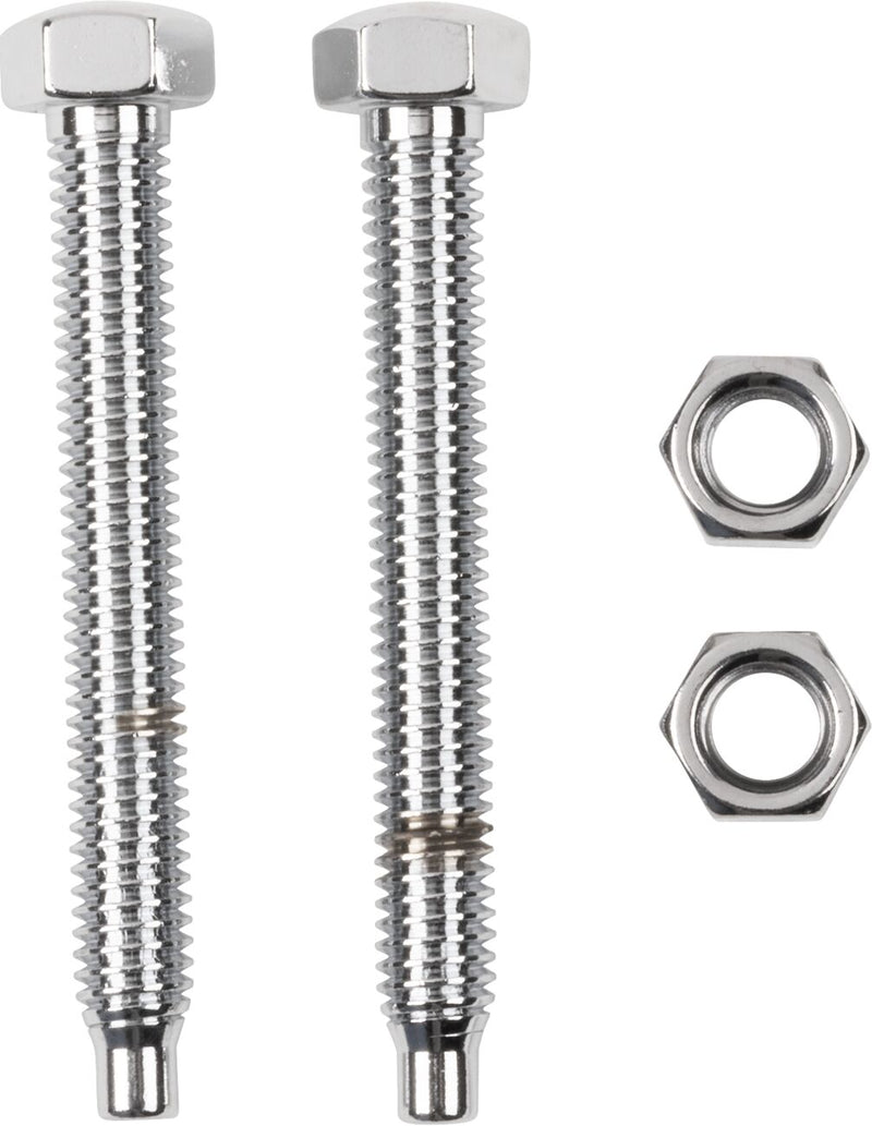 Rear Axle Adjuster Bolts Chrome / Silver For Harley Davidson FLST 1450 2006