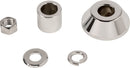 Axle Spacer/Nut Kit Chrome / Silver For Harley Davidson FXSTD 1450 2001-2006