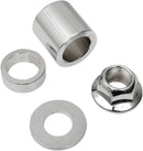 Axle Spacer/Nut Kit Chrome / Silver For Harley Davidson XL 1200 C 2005